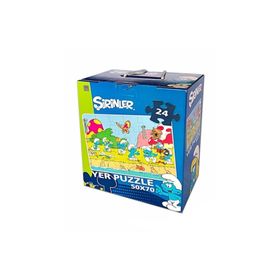 Laço Kids Şirinler 24 Parça Yer Puzzle