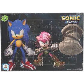 Laço Kids SO7868 Sonic 48 Parça Frame Puzzle