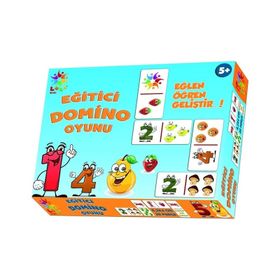 Laço LC015 Eğlen Öğren Eğitici Domino Oyunu Gülen Meyveler Puzzle