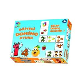 Laço LC015 Eğlen Öğren Eğitici Domino Oyunu Gülen Meyveler Puzzle