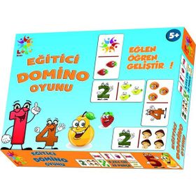 Laço LC015 Eğlen Öğren Eğitici Domino Oyunu Gülen Meyveler Puzzle