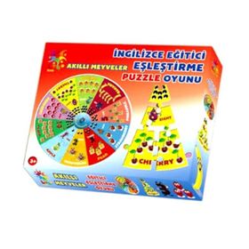 Laço LC020 Kids Eşleştirme Oyunu Gülen Meyveler Puzzle