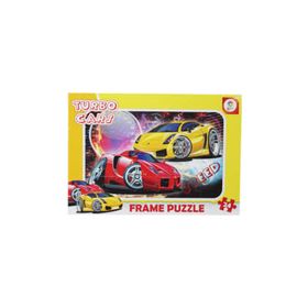 Laço LCFRM007 Turbo Cars 24 Parça Puzzle