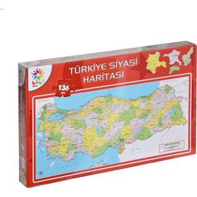 Laço LCSH002 Siyasi Harita 123 Parça Puzzle