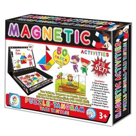 Laço Manyetik Aktiviteler Tangram Puzzle Yazı Tahtası