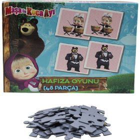 Laço Maşa İle Koca Ayı Boyamalı Puzzle