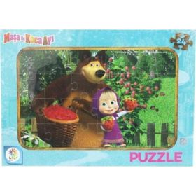 Laço Maşa Koca Ayı 24 Parça Puzzle
