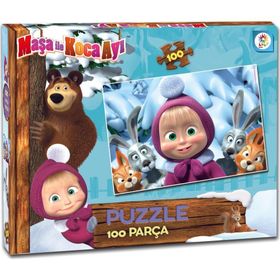 Laço Masha Maşa Koca Ayı 100 Parça Çocuk Puzzle