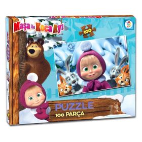 Laço Masha Maşa Koca Ayı 100 Parça Çocuk Puzzle
