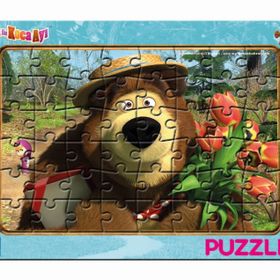 Laço MS7538 Maşa Koca Ayı 48 Parça Frame Puzzle