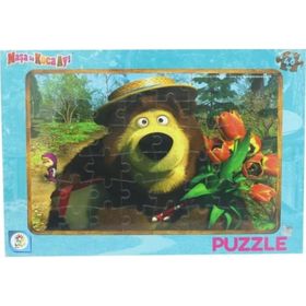 Laço MS7538 Maşa Koca Ayı 48 Parça Frame Puzzle