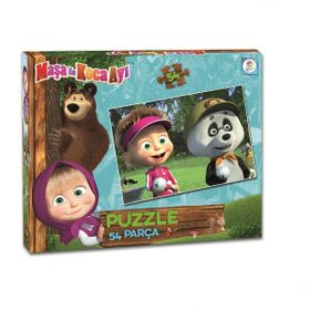 Laço MS7539 Masha Koca Ayı 54 Parça Kutu Puzzle