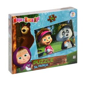 Laço MS7539 Masha Koca Ayı 54 Parça Kutu Puzzle
