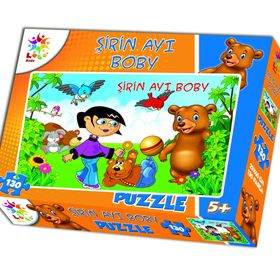 Laço Sevimli Ayı Boby 130 Parça Puzzle