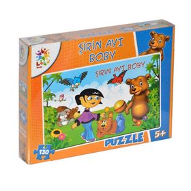 Laço Sevimli Ayı Boby 130 Parça Puzzle