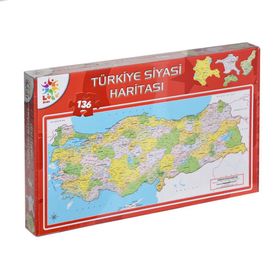 Laço Türkiye Siyasi Haritası 136 Parça Puzzle