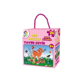 Laço Yavru Geyik 24 Parça Yer Puzzle