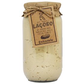 Laçoko 1 kg Doğal Az Kavrulmuş Çiğ Parçacıklı Ballı Yer Fıstığı Ezmesi
