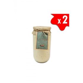 Laçoko 1 kg Doğal Az Kavrulmuş Çiğ Parçacıklı Extra Crunchy Fıstık Ezmesi (2 adet)