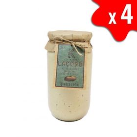 Laçoko 1 kg Doğal Az Kavrulmuş Çiğ Parçacıklı Extra Crunchy Fıstık Ezmesi (2 adet)
