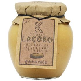 Laçoko 350 gr Doğal Çifte Kavrulmuş Parçacıklı Ballı Yer Fıstığı Ezmesi