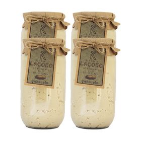 Laçoko 4 kg Şekersiz Katkısız Glutensiz Doğal Az Kavrulmuş Ballı Yer Fıstığı Ezmesi