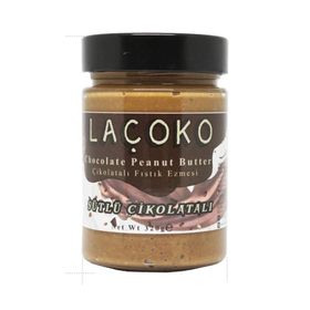 Laçoko 640 gr Şeker İlavesiz Doğal Çikolatalı Yer Fıstığı Ezmesi