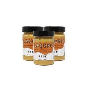 Laçoko 960 gr Şekersiz Katkısız Glutensiz Vegan Doğal Çifte Kavrulmuş Yer Fıstığı Ezmesi
