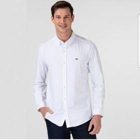 Lacoste CH5843 Beyaz Slim Fit Erkek Gömlek