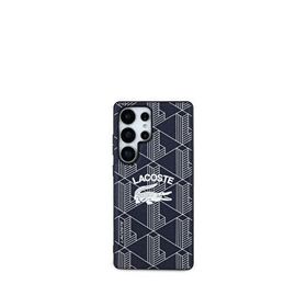 Lacoste Galaxy S25 Ultra Magsafe Uyumlu Mono Vintage Logolu Lacivert Telefon Kılıfı