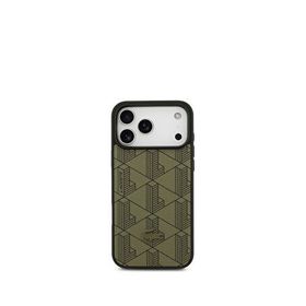 Lacoste iPhone 17 Pro Max Monogram Serisi Magsafe Yeşil Uyumlu Telefon Kılıfı