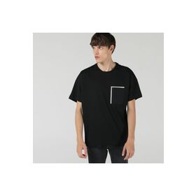 Lacoste Siyah Erkek Relaxed Fit Bisiklet Yaka Baskılı T-shirt