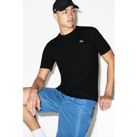 Lacoste TH7618 Sport Erkek Regular Fit Bisiklet Yaka Siyah T-shirt