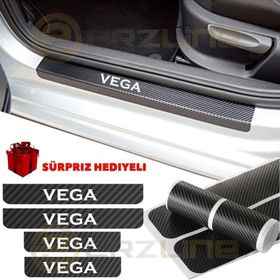 Lada Vega 4 Adet Karbon Kapı Eşiği Sticker