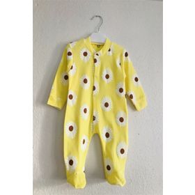 Ladybirds PPTYKHV Kız Bebek Papatya Desenli Uzun Kollu Patikli Tulum