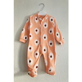 Ladybirds PPTYKHV Kız Bebek Papatya Desenli Uzun Kollu Patikli Tulum