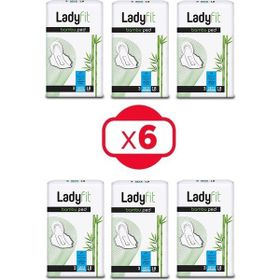 Ladyfit 18x6 108 Adet Bambu Gece Ped