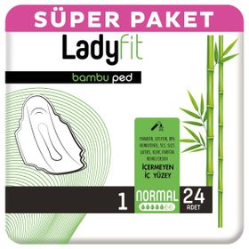 Ladyfit 24x4 96 Adet Bambu Normal Ped