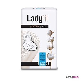 Ladyfit Pamuk Süper Gece 18 Ped