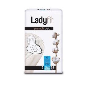 Ladyfit Pamuk Süper Gece 18 Ped
