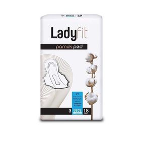 Ladyfit Pamuk Süper Gece 18 Ped