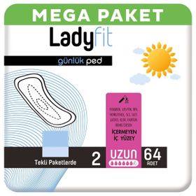 Ladyfit Uzun 32x2 64 Adet Günlük Ped