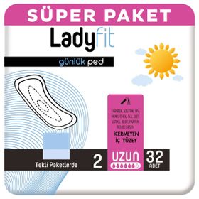 Ladyfit Uzun 32x2 64 Adet Günlük Ped