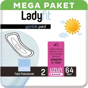 Ladyfit Uzun 32x2 64 Adet Günlük Ped