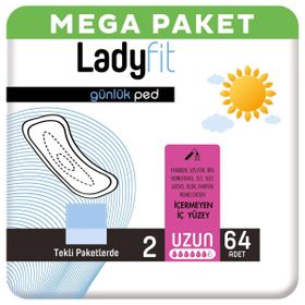 Ladyfit Uzun 32x2 64 Adet Günlük Ped