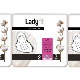Ladyfit Uzun 3x7 Adet Pamuk Ped