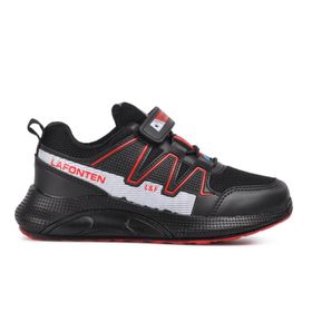 Lafonten 703 Siyah Kırmızı Çocuk Spor Ayakkabı