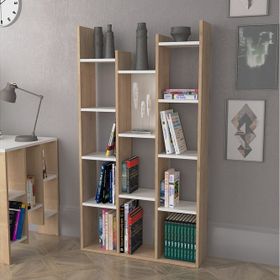 Lagomood Beyaz Meşe Vito Kitaplık
