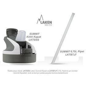 Laken 0.75 L Siyah Summit Çelik Termos