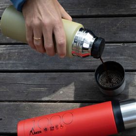 Laken LK18100R Paslanmaz Çelik Thermo Flask 1 lt Red Termos